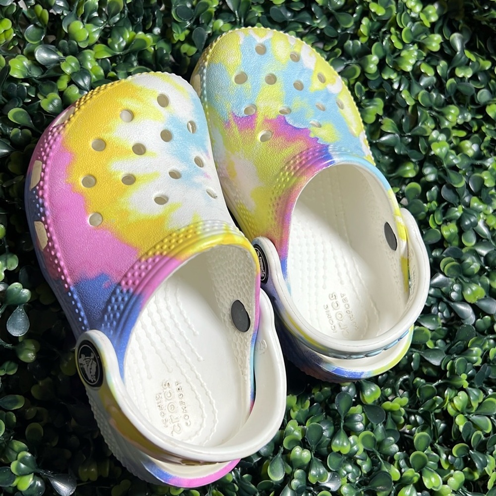 Colorful Tie-Dye Clogs